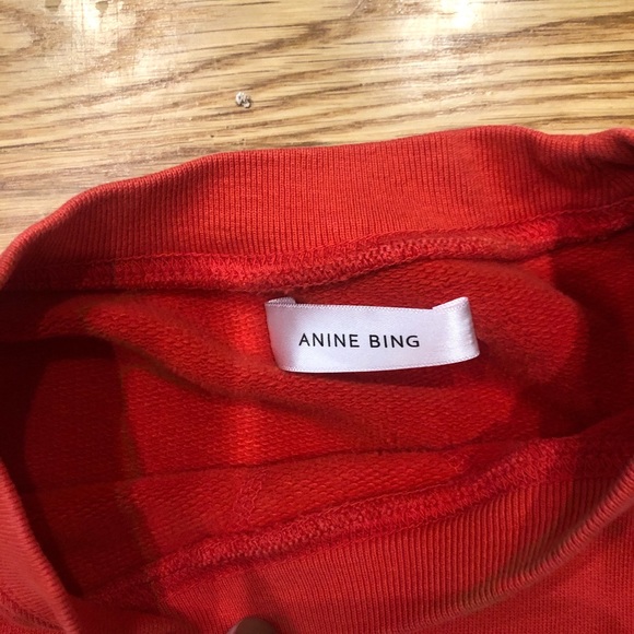 Anine Bing Red Sweatshirt size M - Picture 4 of 7